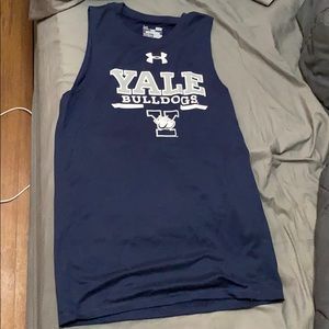 Yale Bulldogs Navy Blue Muscle Tee